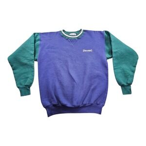VTG Spalding Athletic‎ Apparel Crewneck Pullover Sweatshirt Embroidered M Blue